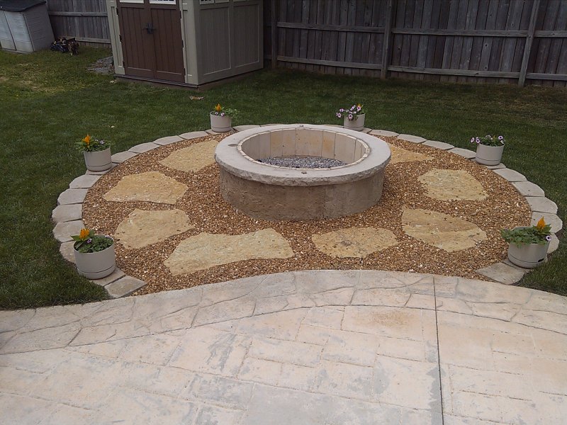 Winter From Your Backyard Fire Pits, How To Build Fire Pit On Concrete Patio