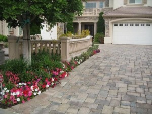 Travertine Driveway